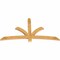 Ekena Millwork Davenport Rough Sawn Timber Gable Bracket, Western Red Cedar, 72"W x 39"H x 2"D x 4"F, 13/12 Pitch GBW072X39X0204DAV00RWR - alternate 3